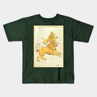 Leo the Lion, from Urania's Mirror, Vintage Signs of the Zodiac Kids T-Shirt